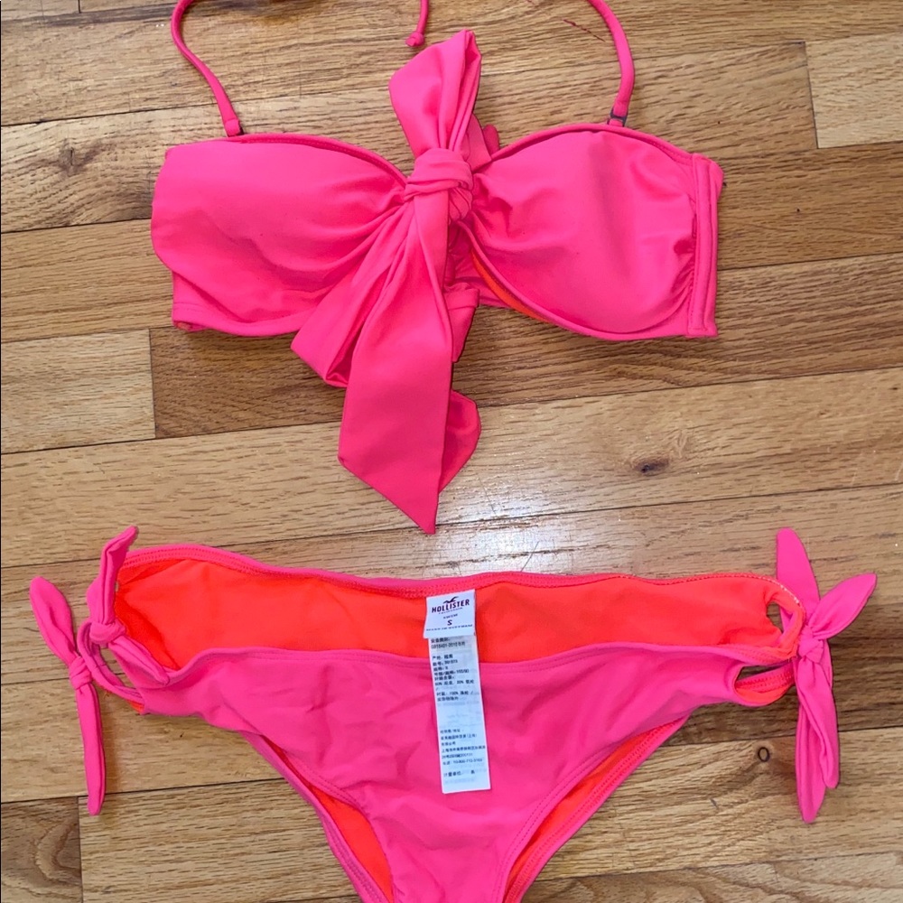 Pink Hollister Bandeau Bikini